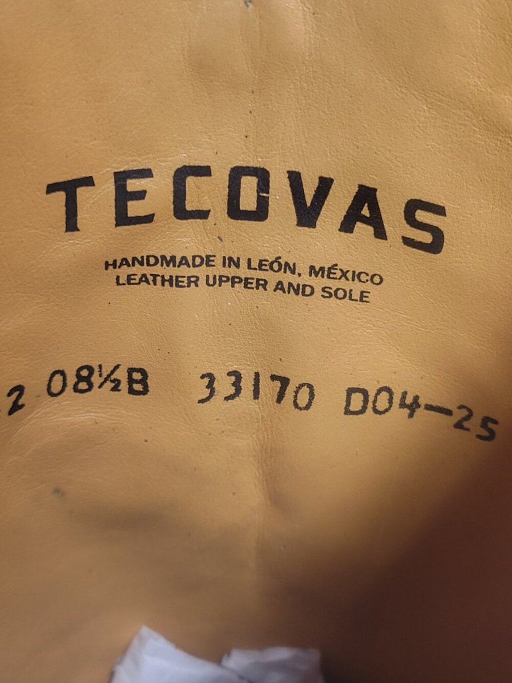 Tecovas The Abby Women's US Size 8.5B Snow Cowhide Leather Cowgirl Boots - Picture 10 of 10